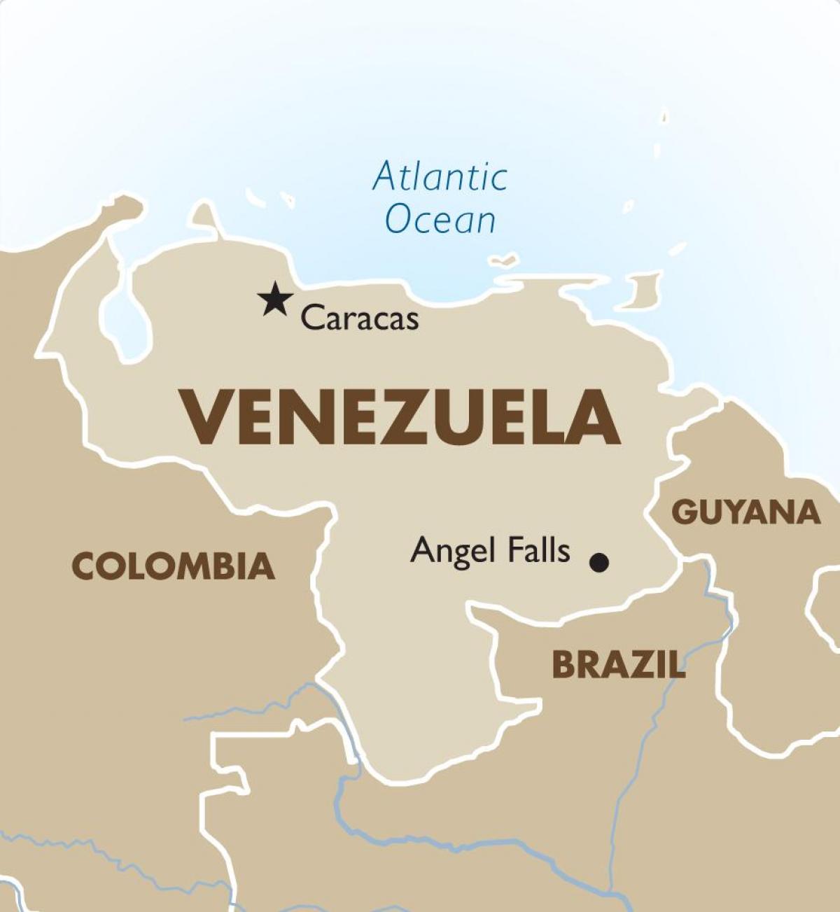 venecuēla kapitāla karte