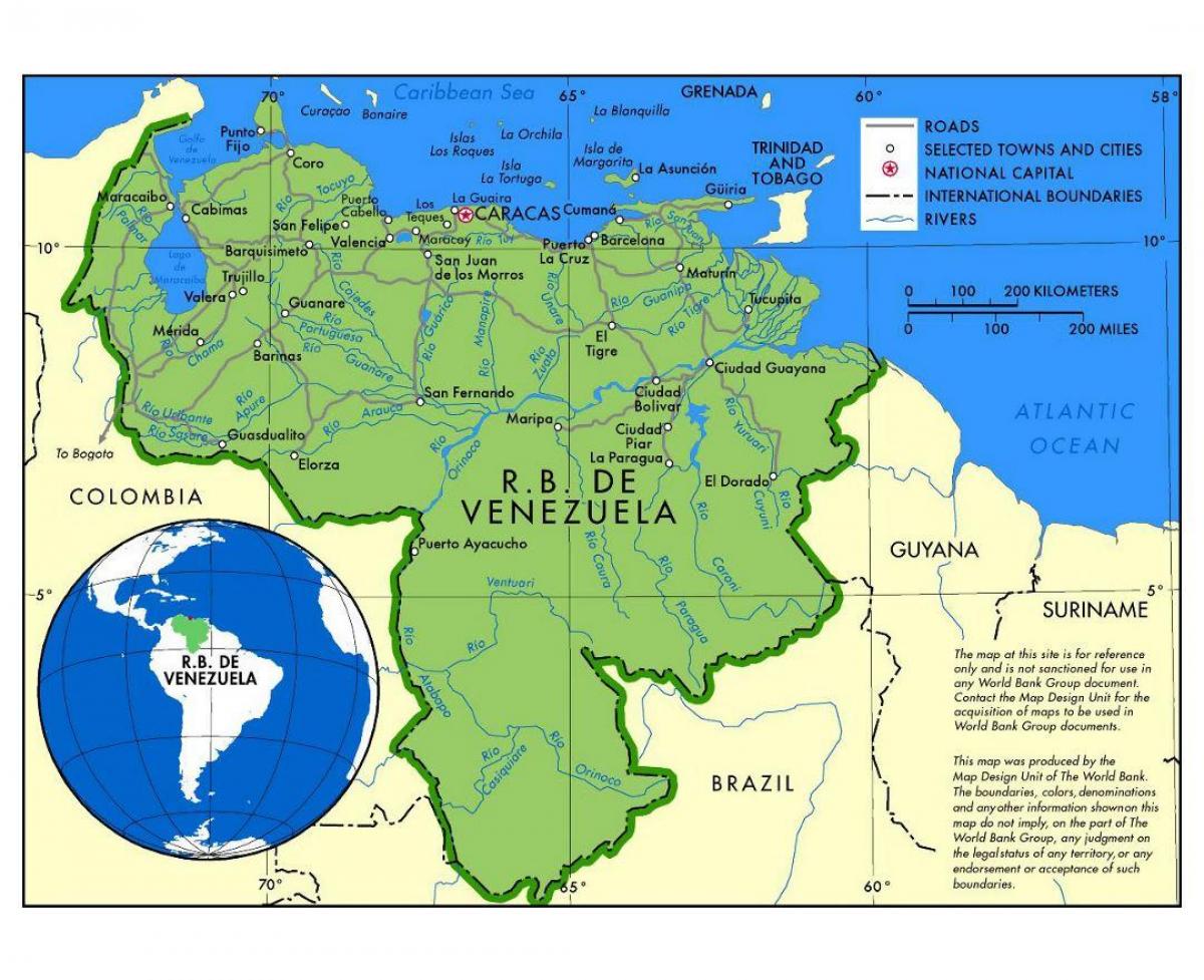 karte karte de venezuela