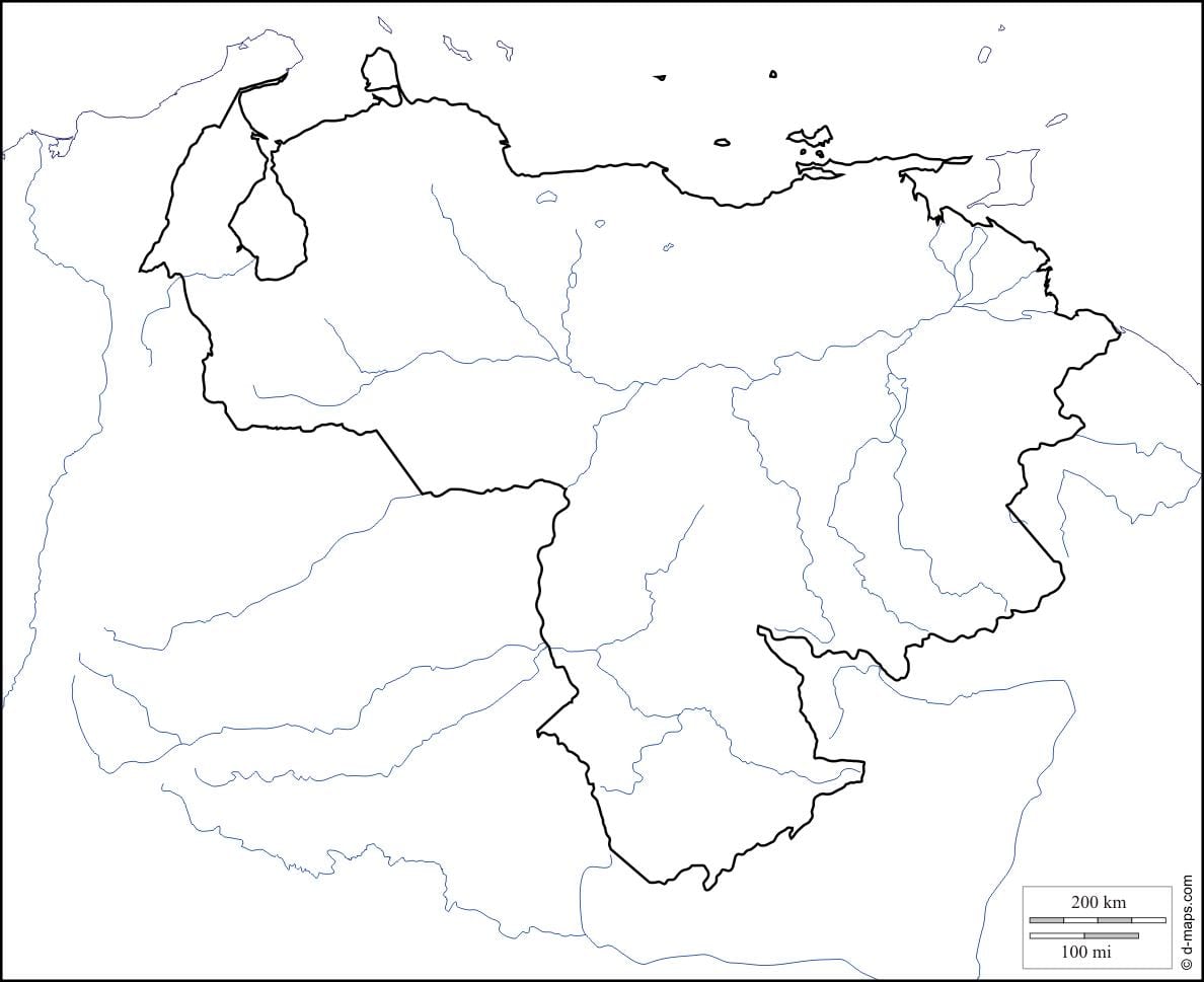 venecuēla tukšu karti