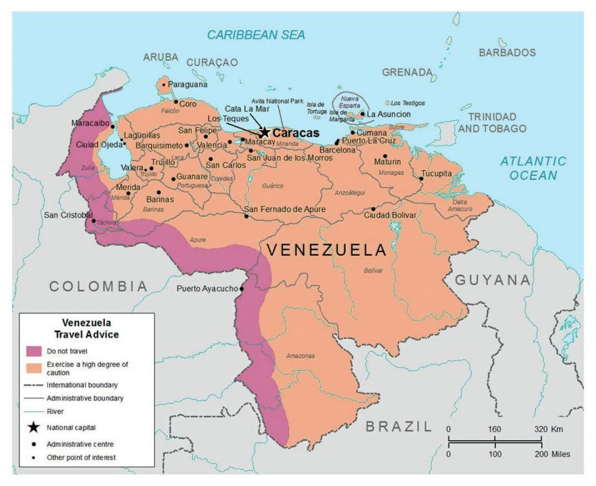 venecuēla kartē