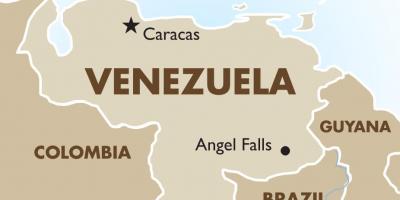 Venecuēla kapitāla karte