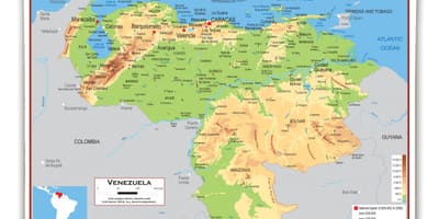 Karte venecuēla pacēlums