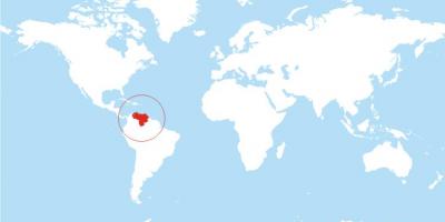 Karte venecuēla atrašanās vietu uz pasaules